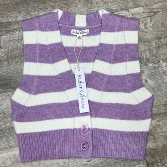 NWT Maud Crop Sweater Vest by For Love & Lemons - Picture 6 of 7